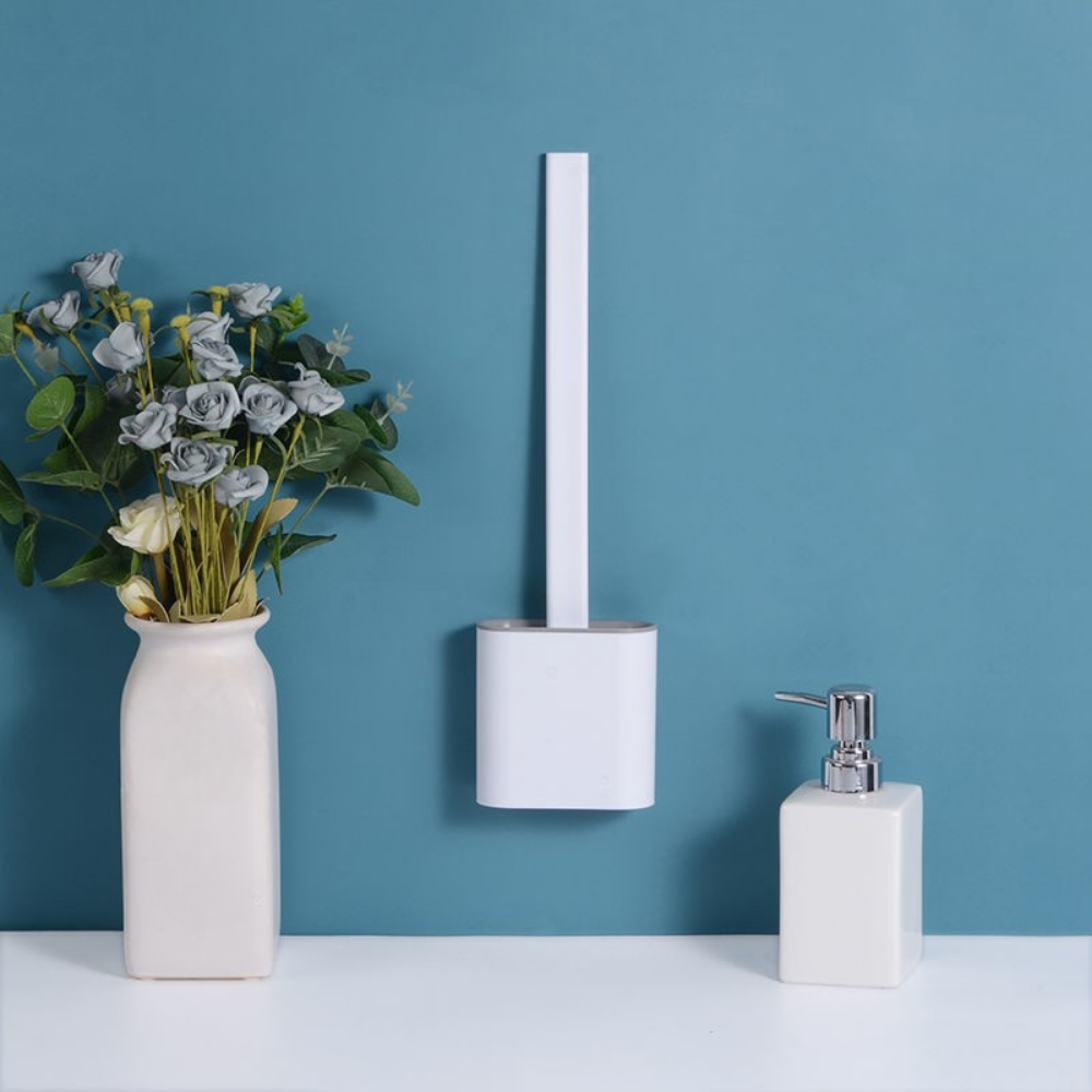 Skanto | Silicone Toilet Brush Set Wall Mounted Flexible