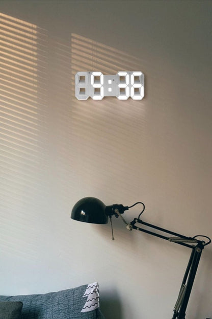 Frendorf | LumiSync 3D LED Wall Clock – Modern Digital Clock with Dimmable Lighting