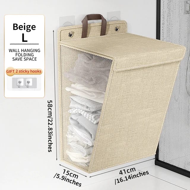 Skanto | Wall-Mounted Foldable Laundry Basket