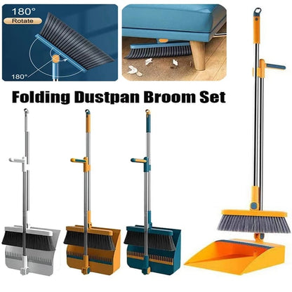 Skanto | Magnetic Broom and Foldable Dustpan Set