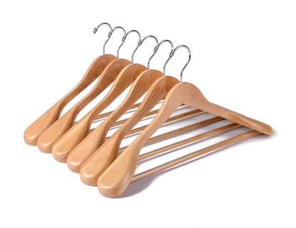Frendorf | Wide Wooden Clothes Hangers 10 Pieces