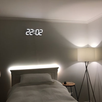 Skanto | PixelTime Clock – Modern 3D LED Digital Alarm Clock with Temperature, Date & Alarm