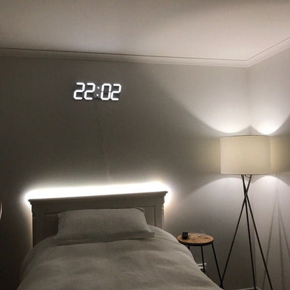 LumiSync 3D LED Wall Clock – Modern Digital Clock with Dimmable Lighting