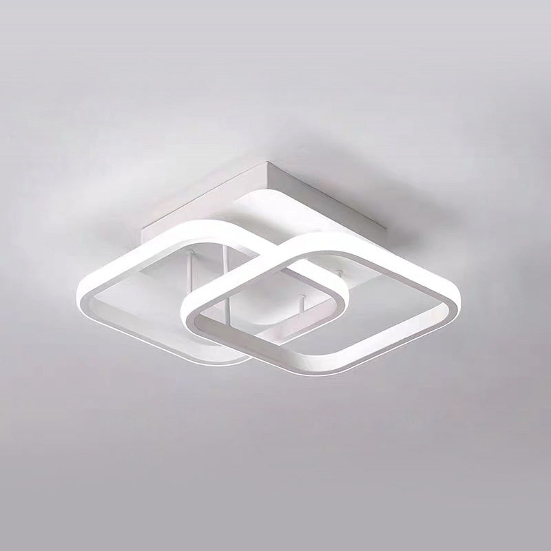Skanto | LED Ceiling Lamp with Black Metal Frame