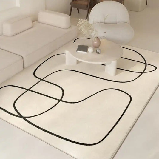 Abstract Weave – Luxury Wool Area Rug with Design Bowlift