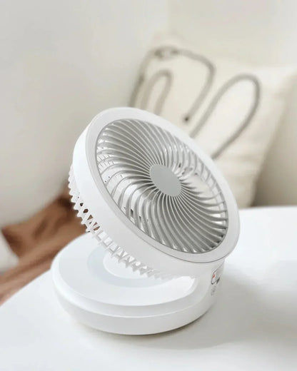 BowLift | Portable Wall Fan | Multifunctional, USB Rechargeable & Whisper Quiet for Home, Office & Outdoor Use
