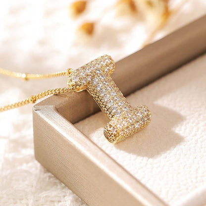 Skanto | Alphabet Diamond Pendant Necklace