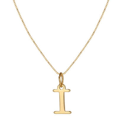 Skanto | 14k Minimal Serif Initial Necklace