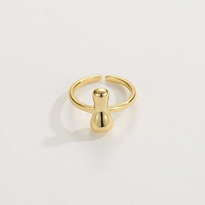 BowLift | Cute Bubble Letter Initial Ring