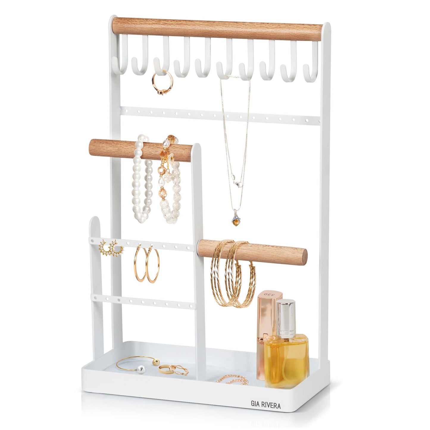 BowLift | Jewelry Stand Holder with 10 Hooks