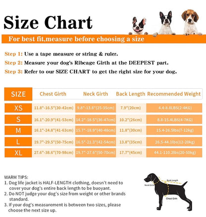 Skanto | WagLife - Reflective Floating Dog Life Vest (Adjustable)