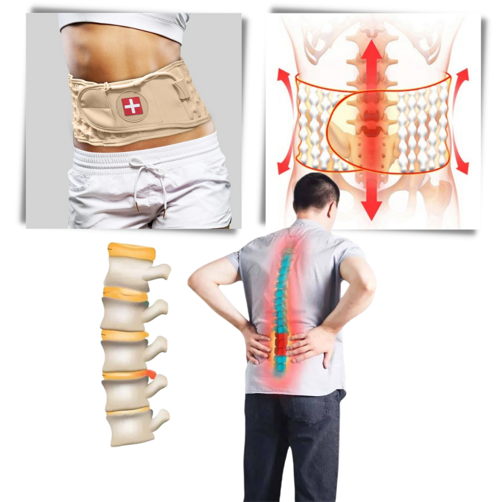 Inflatable Decompressed Belt for Lower Back Support