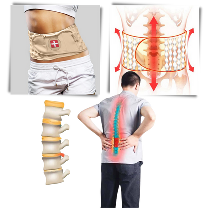 Inflatable Decompressed Belt for Lower Back Support