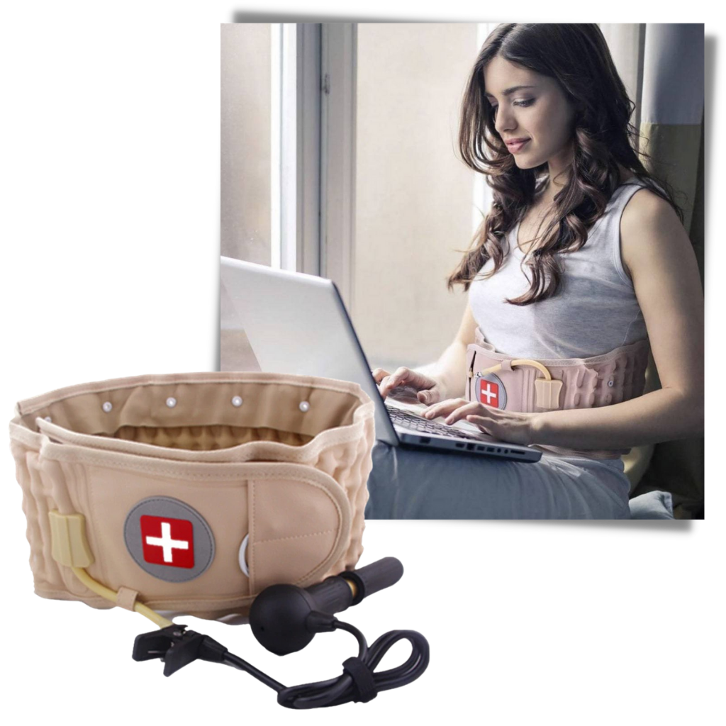 Inflatable Decompressed Belt for Lower Back Support