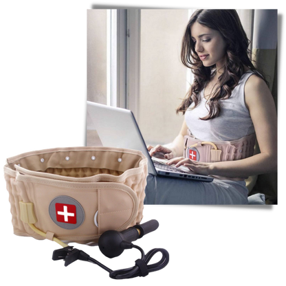 Inflatable Decompressed Belt for Lower Back Support