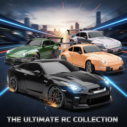 RC Drift Car – LED Lights, High-Speed 4WD & Drift Tires Bowlift