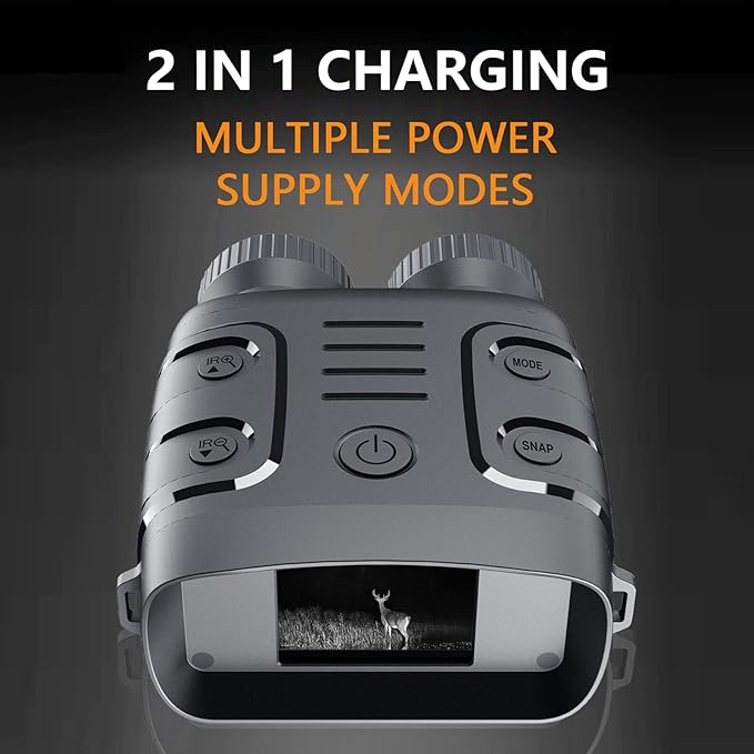 Skanto | Infrared Night Vision Binoculars Camera - HD 4x Zoom Night Vision Goggles for Total Darkness