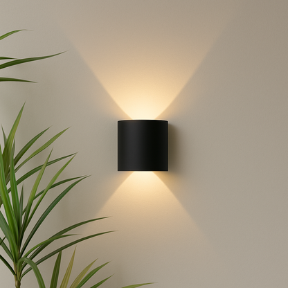 Skanto | Modern Indoor Outdoor Wall Light – Minimalist LED Fixture