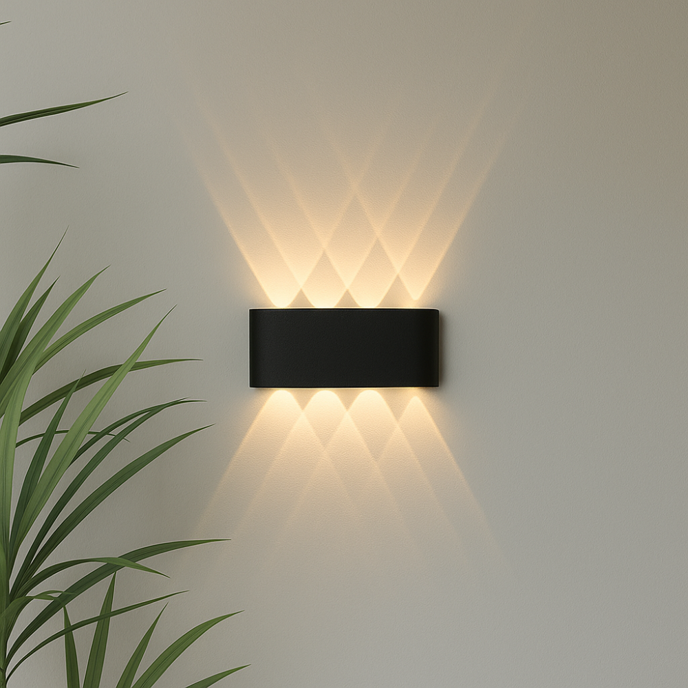 Skanto | Modern Indoor Outdoor Wall Light – Minimalist LED Fixture