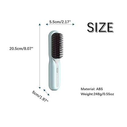 Kalsten | Wireless Hair Stylers Brush Travel Suitable for Straightening and Curling Rechargeable for All Hair Types