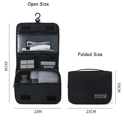 Skanto | CompactCare Toiletry Bag – Foldable, Water-Resistant, and Travel-Friendly