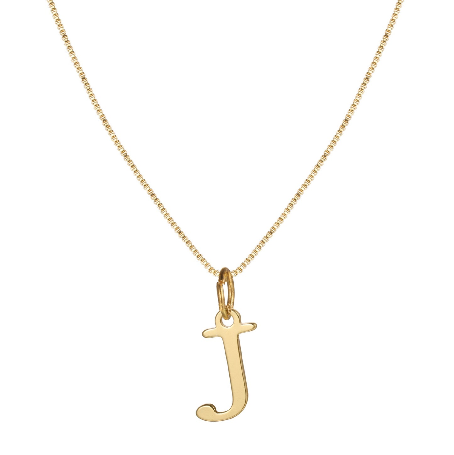 Skanto | 14k Minimal Serif Initial Necklace