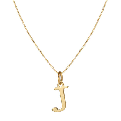 Skanto | 14k Minimal Serif Initial Necklace