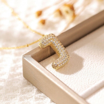 Skanto | Alphabet Diamond Pendant Necklace