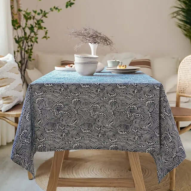 Skanto | Japanese Style Linen Tablecloth