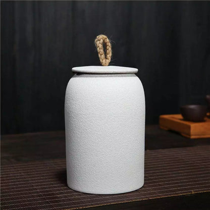 Japanese ceramic tea canisters, retro stoneware, airtight, ceramic Gong-Fu, for sweets, tea ceremony accessories