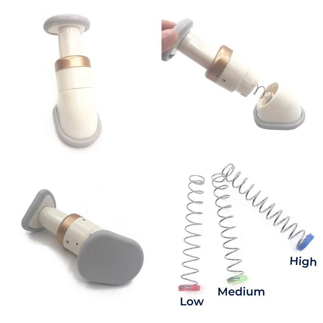 JawDefine | Neckline Slimmer – Double Chin Remover – Coil Resistance – Lightweight – Home Facial Exercise Bowlift