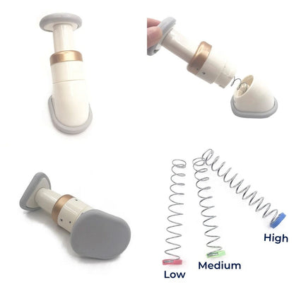 JawDefine | Neckline Slimmer – Double Chin Remover – Coil Resistance – Lightweight – Home Facial Exercise Bowlift