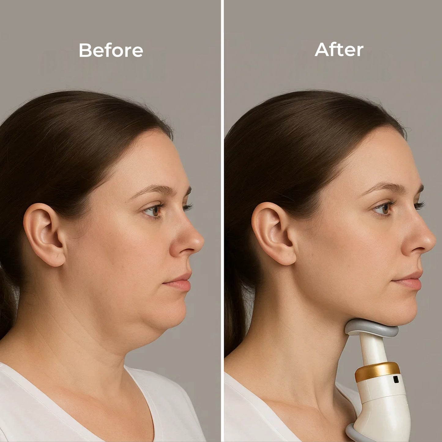 JawDefine | Neckline Slimmer – Double Chin Remover – Coil Resistance – Lightweight – Home Facial Exercise Bowlift