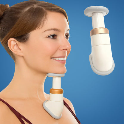 JawDefine | Neckline Slimmer – Double Chin Remover – Coil Resistance – Lightweight – Home Facial Exercise Bowlift