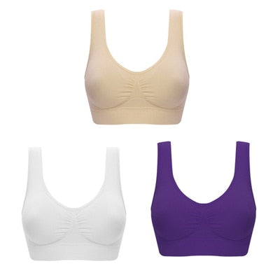 Skanto | Verdi Pack 3-Pack Seamless Push Up Bra Wireless Lingerie