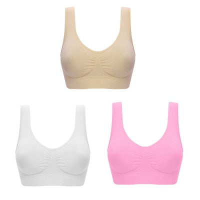 Skanto | Verdi Pack 3-Pack Seamless Push Up Bra Wireless Lingerie