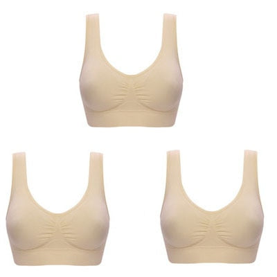 Skanto | Verdi Pack 3-Pack Seamless Push Up Bra Wireless Lingerie