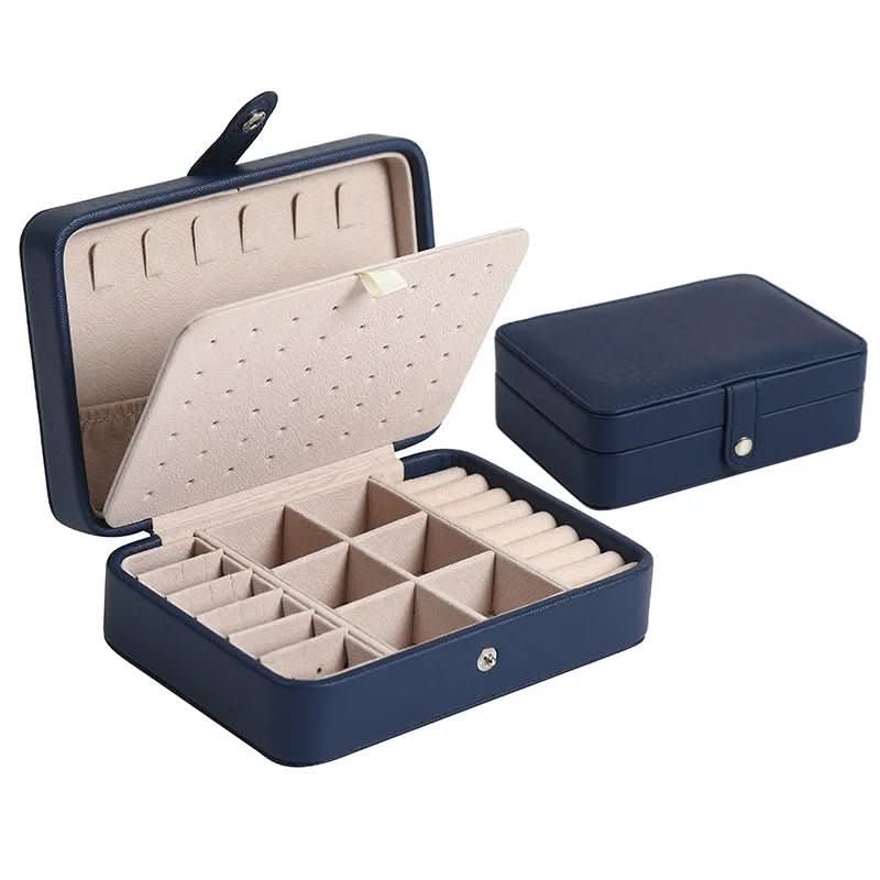 Skanto | Elegant Leather Jewelry Box for Rings & Earrings