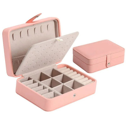 Skanto | Elegant Leather Jewelry Box for Rings & Earrings