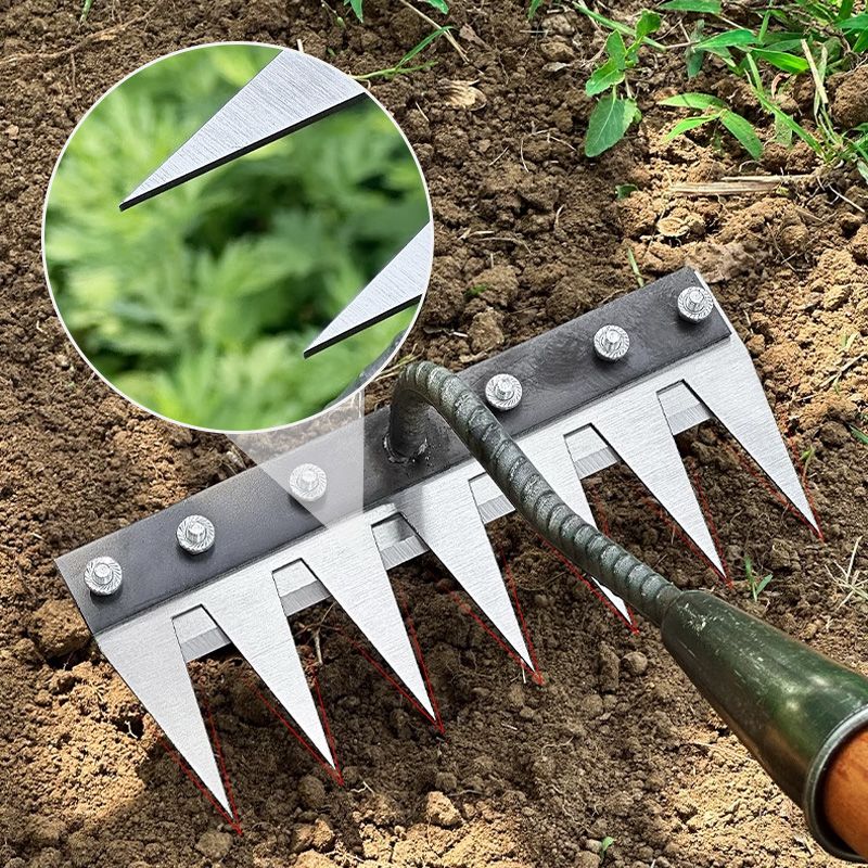 Skanto | Garden Tooth Expert – Versatile Carbon Steel Rake for Precision Work
