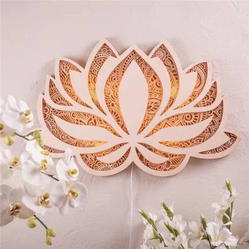 Spiritual Lotus Wall Lamp