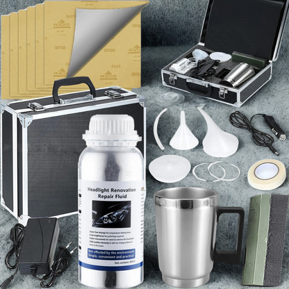 Skanto | Headlight Restoration Kit | ClearVision | Car Headlight Repair and Polishing System