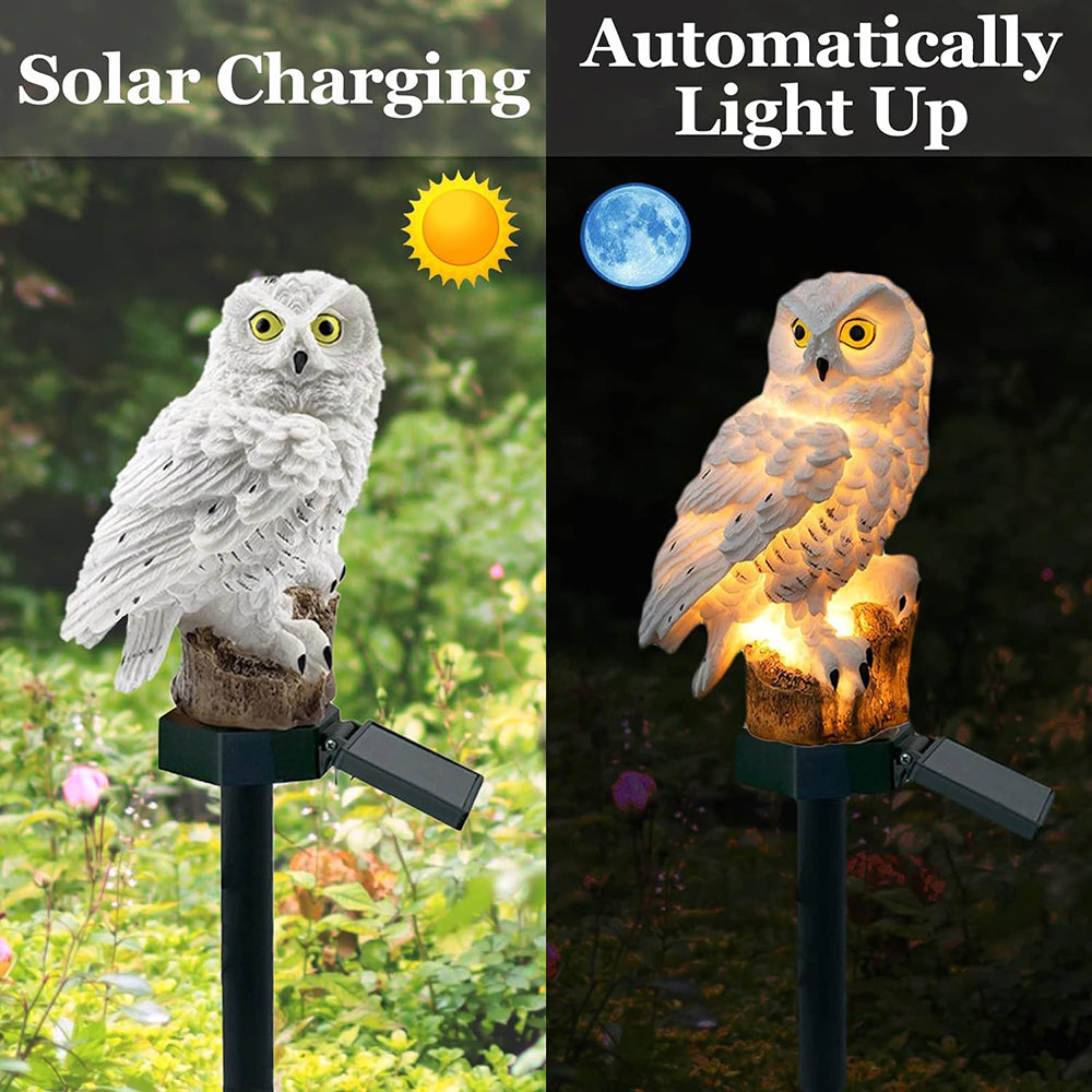Environmentally friendly Solar Owl Garden Lights (2-pack)