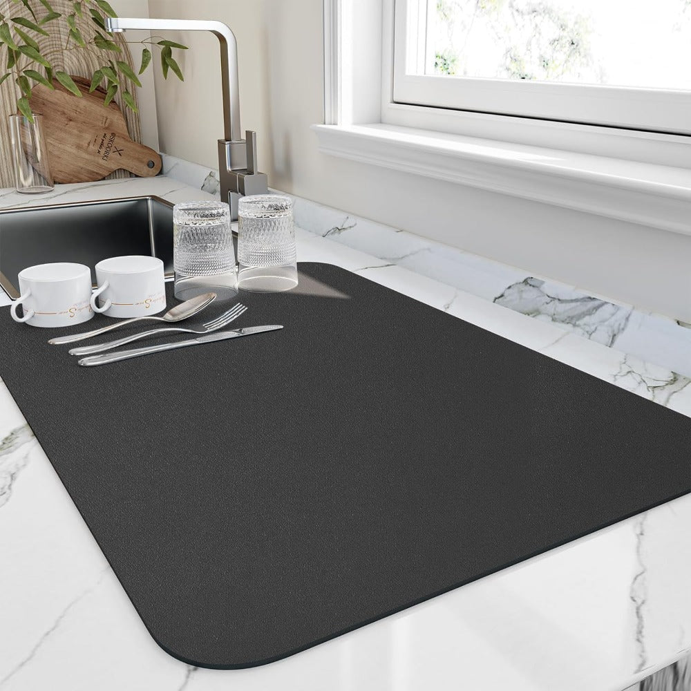 BowLift | Quick-Dry Kitchen Draining Mat – Ultra Absorbent & Hygienic Diatomite Dish Mat