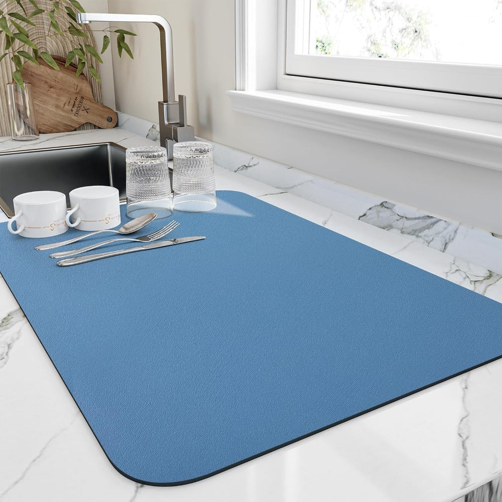 BowLift | Quick-Dry Kitchen Draining Mat – Ultra Absorbent & Hygienic Diatomite Dish Mat