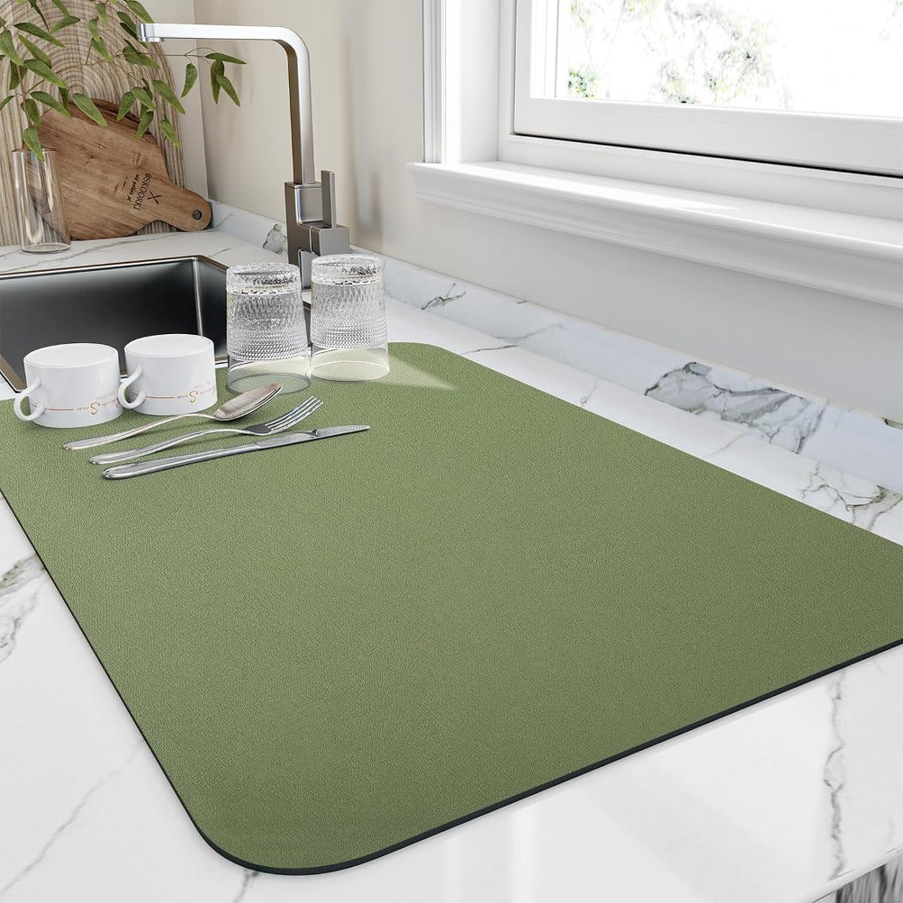 BowLift | Quick-Dry Kitchen Draining Mat – Ultra Absorbent & Hygienic Diatomite Dish Mat