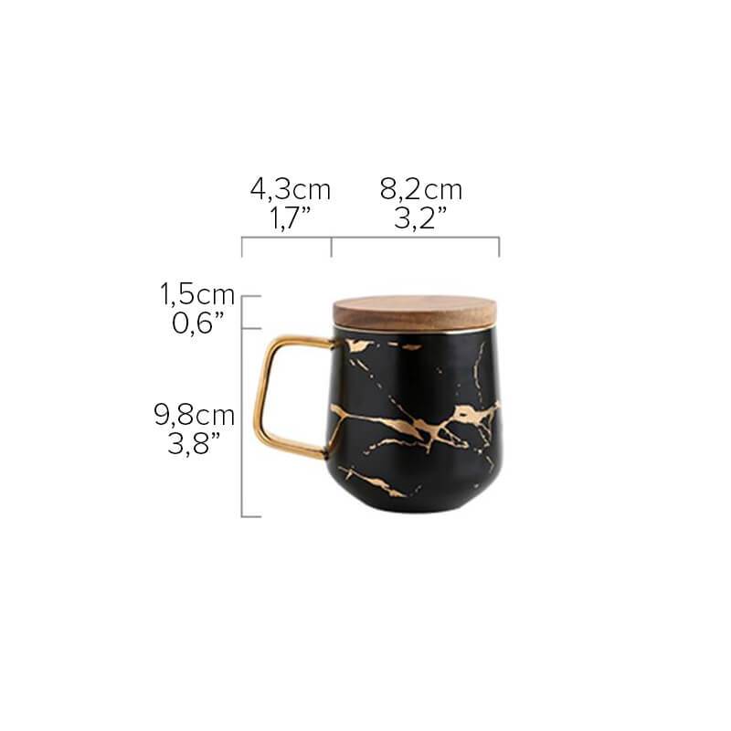 Kintsugi Nordic Ceramic Tall Mug | Karnz