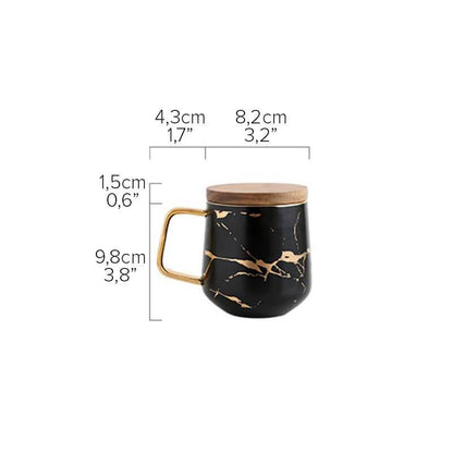 Kintsugi Nordic Ceramic Tall Mug | Karnz