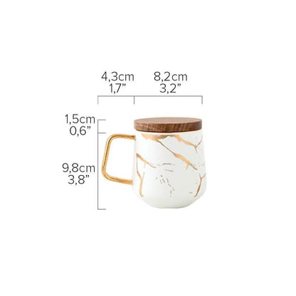 Kintsugi Nordic Ceramic Tall Mug | Karnz