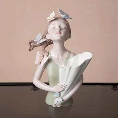 BowLift | Ceramic vase Butterfly girl – Elegant & modern flower vase